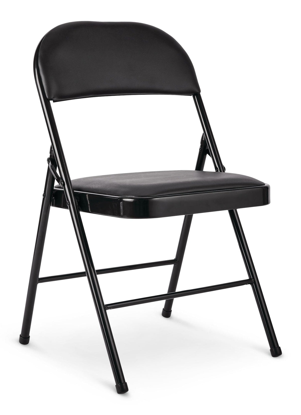 Vinyl Padded Seat Folding Chair, Black X3Z4 - product image 1