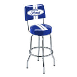 Swivel Bar Stool with Backrest Q1F8 - product image 1