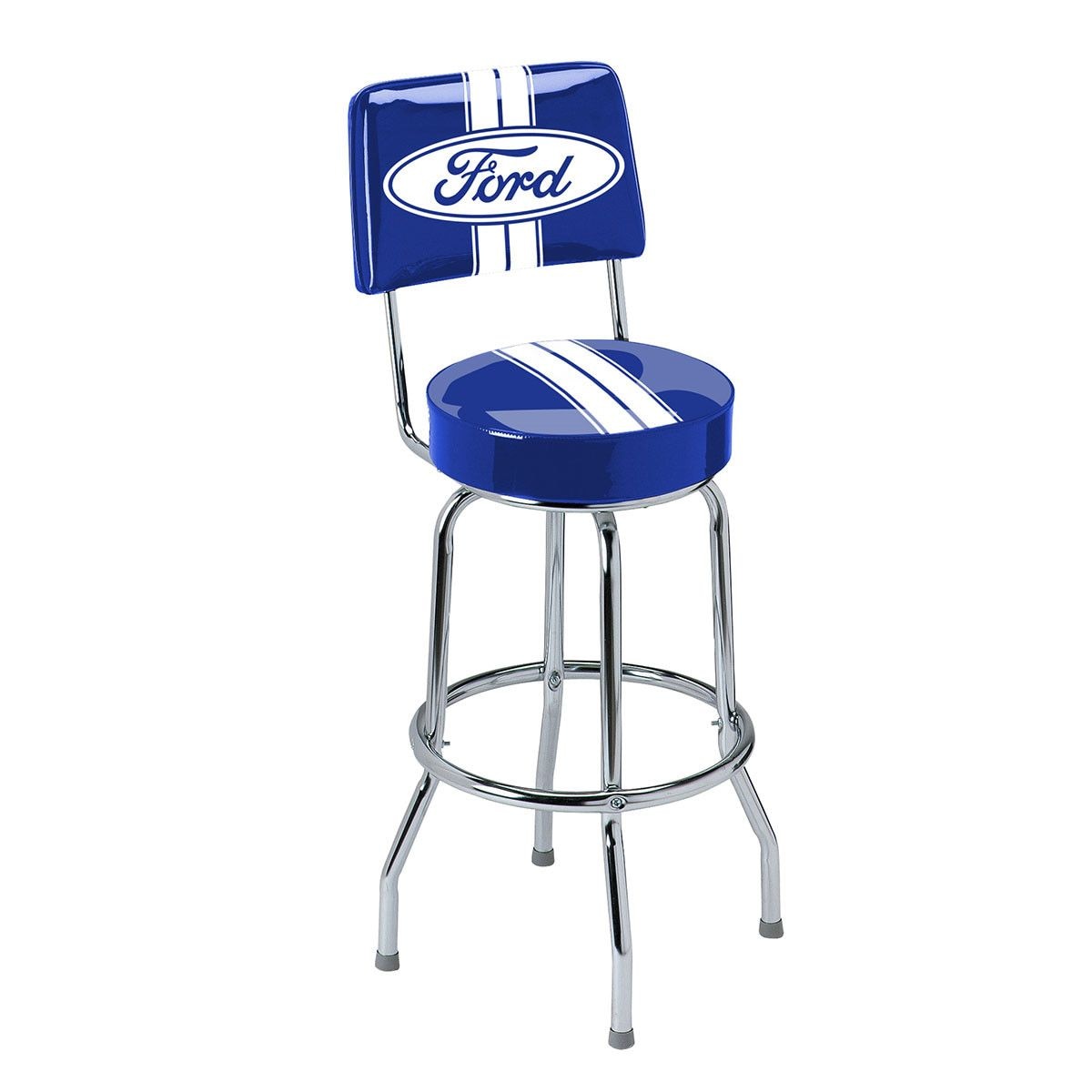 Swivel Bar Stool with Backrest Q1F8 - product image 1