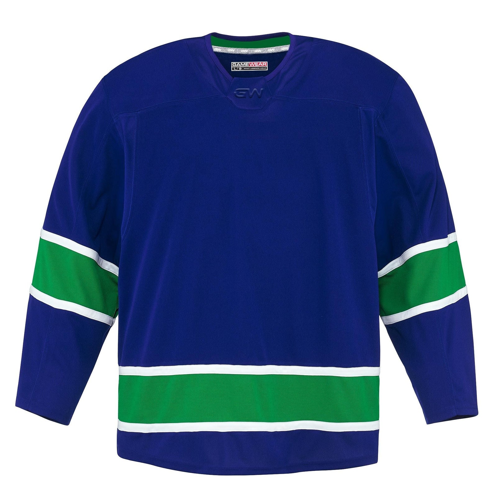 8500 Pro Team Hockey Jersey, Senior, Vancouver Canucks Home Colours, Various Sizes K5U1 - product image 1