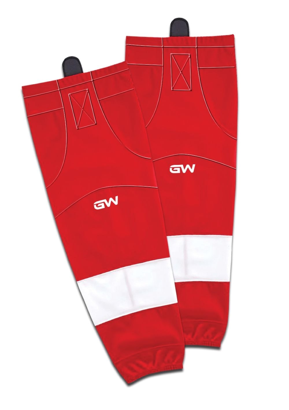 8500 Pro Team Performance Hockey Socks, Detroit Red Wings Home Colours, Assorted Sizes W4L7 - product image 1