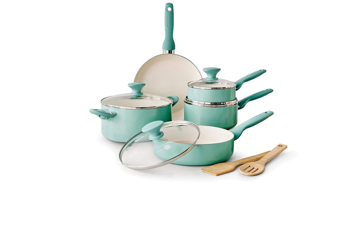 Rio Ceramic Cookware Set, Dishwasher & Oven Safe, 11-pc Q1R2 - product image 2