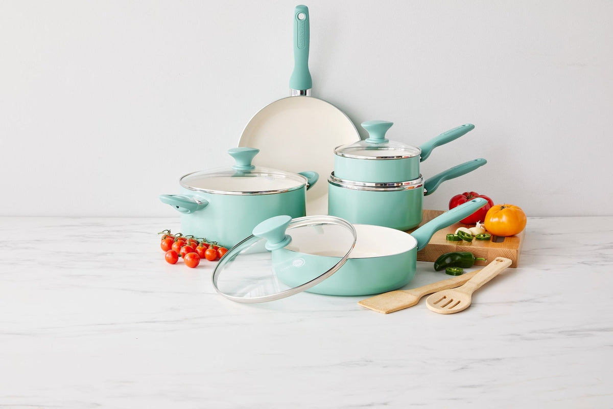 Rio Ceramic Cookware Set, Dishwasher & Oven Safe, 11-pc Q1R2 - product image 4