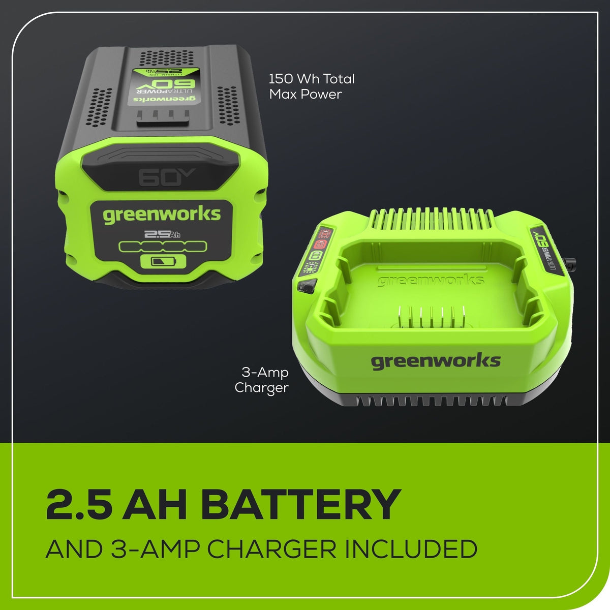 60V 630CFM 170MPH Leaf Blower 2.5Ah Battery 3A Charger O8I6 - product image 8