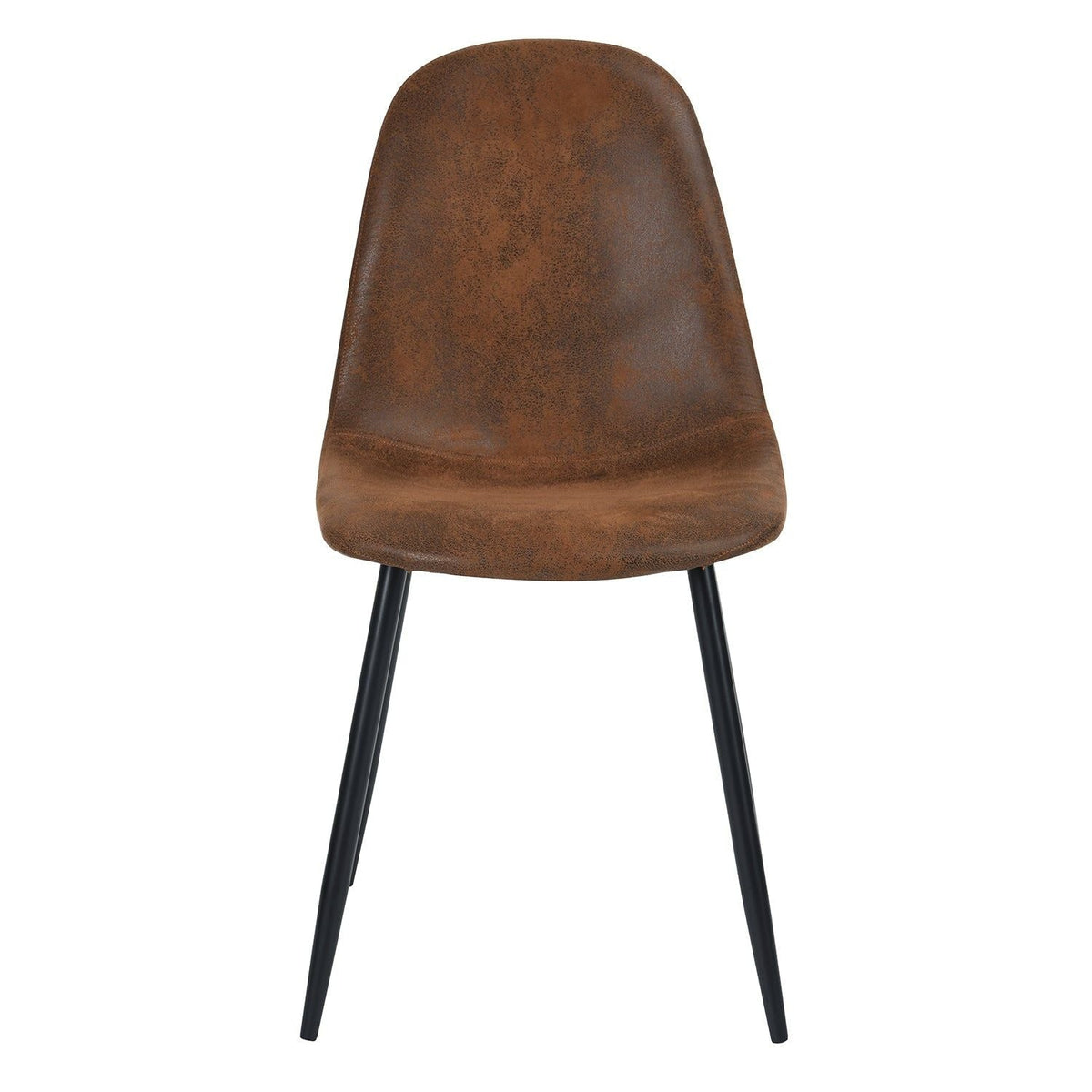 Mid-Century Dining Chairs, Brown Suede, 4-pk B6L1 - product image 1