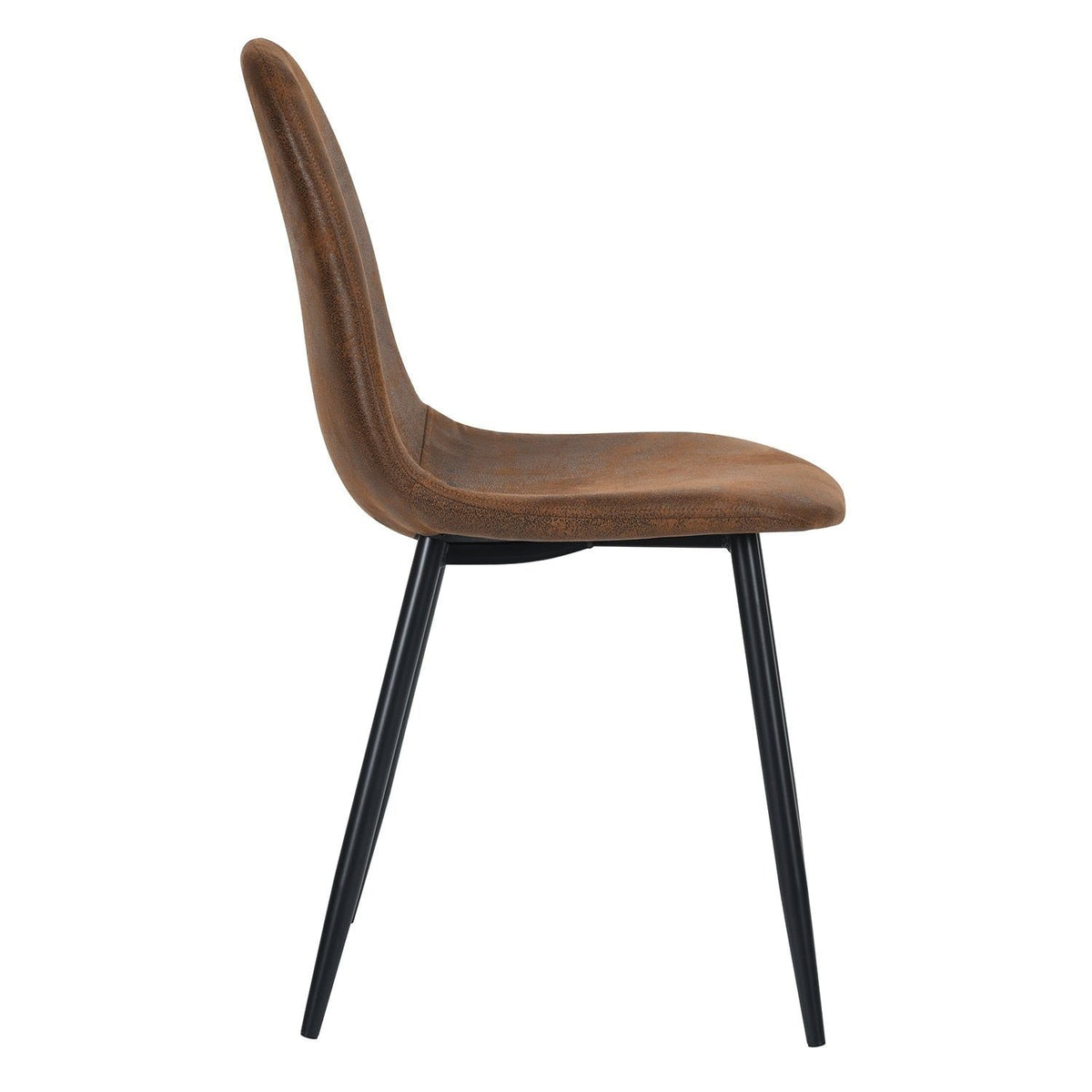 Mid-Century Dining Chairs, Brown Suede, 4-pk B6L1 - product image 5