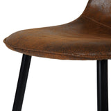 Mid-Century Dining Chairs, Brown Suede, 4-pk B6L1 - product image 6