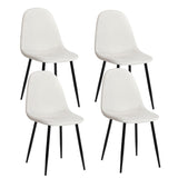 Modern Dining Chairs, Beige, 4-pk Z5V4 - product image 1