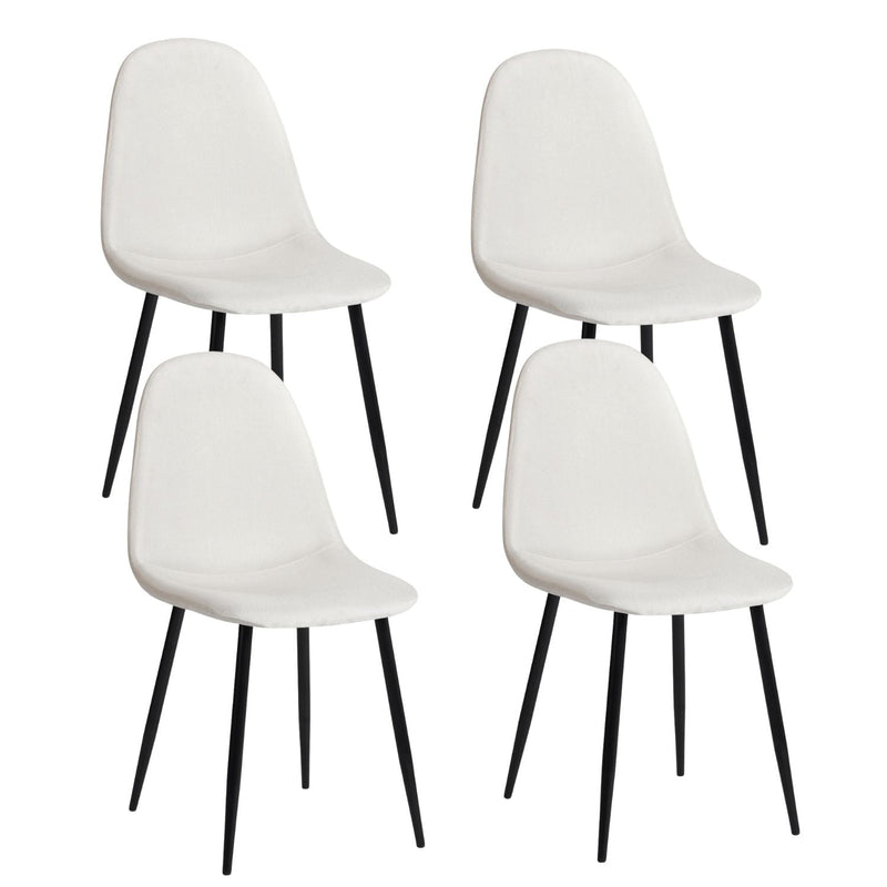 Modern Dining Chairs, Beige, 4-pk Z5V4