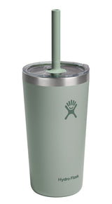 Stainless Steel Insulated All Around Tumbler with Clear Press-In Straw Lid, Agave, 20-oz Y9X4 - product image 1