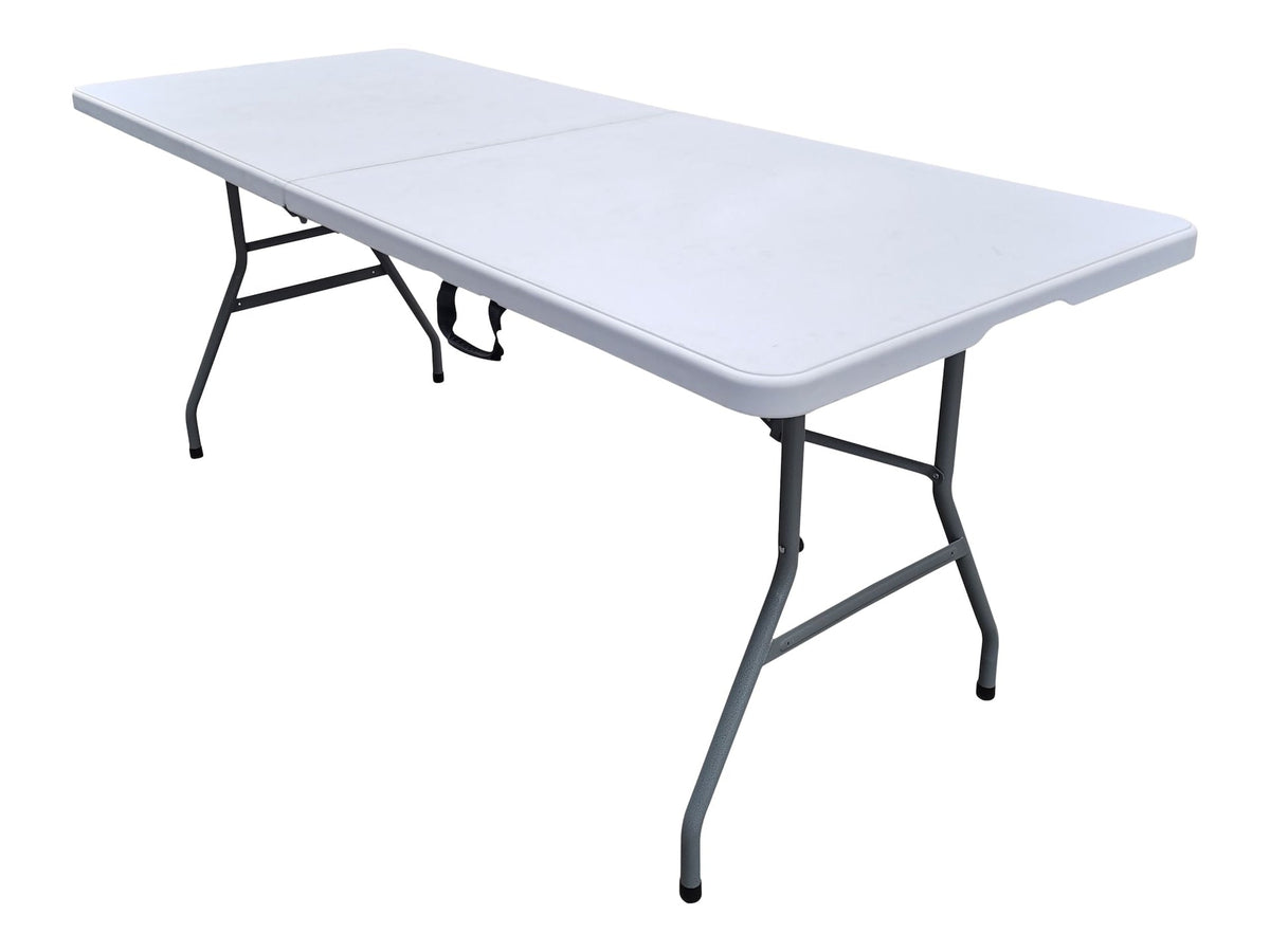 6-in White Folding Table with Easy Open/Close D1W3 - product image 1