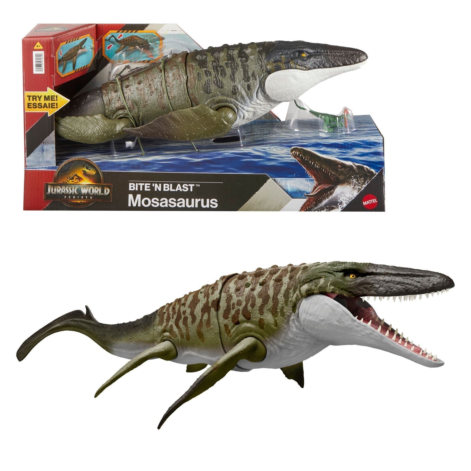 World Bite 'N Blast Mosasaurus Toy for Ages 3+ Z0G9 - product image 1