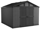 Apex Resin 2-Door Outdoor Storage Shed with Full Length Skylight, Grey, 10-ft x 11.5-ft I1Q7 - product image 1
