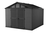 Apex Resin 2-Door Outdoor Storage Shed with Full Length Skylight, Grey, 10-ft x 11.5-ft O5H2 - product image 2