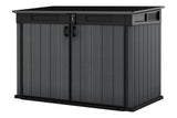 Cortina Mega Horizontal 2-Door Resin Outdoor Storage Shed with Built-In Ventilation & Open Roof/Lid, Grey, 533-Gal M7A2 - product image 2