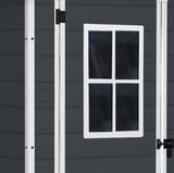 Manor Resin Outdoor Storage Shed with Fixed Window, Grey, 6-ft x 5-ft R1S7 - product image 3