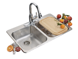 Reginox Drop In Double Bowl 3-Hole Kitchen Sink, 31.25-in LR x 20.5-in FB, Stainless Steel G2S7 - product image 1