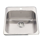 Steel Queen Top Mount Stainless Steel Single Bowl Kitchen Sink, 23x23x7-in C0Z0 - product image 1
