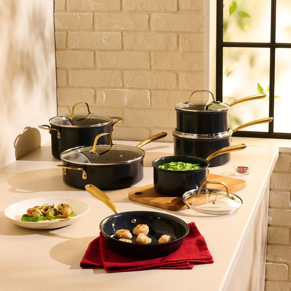 Eleganza Ceramic Pro Non-Stick Cookware Set, 11-pc N8W3 - product image 6