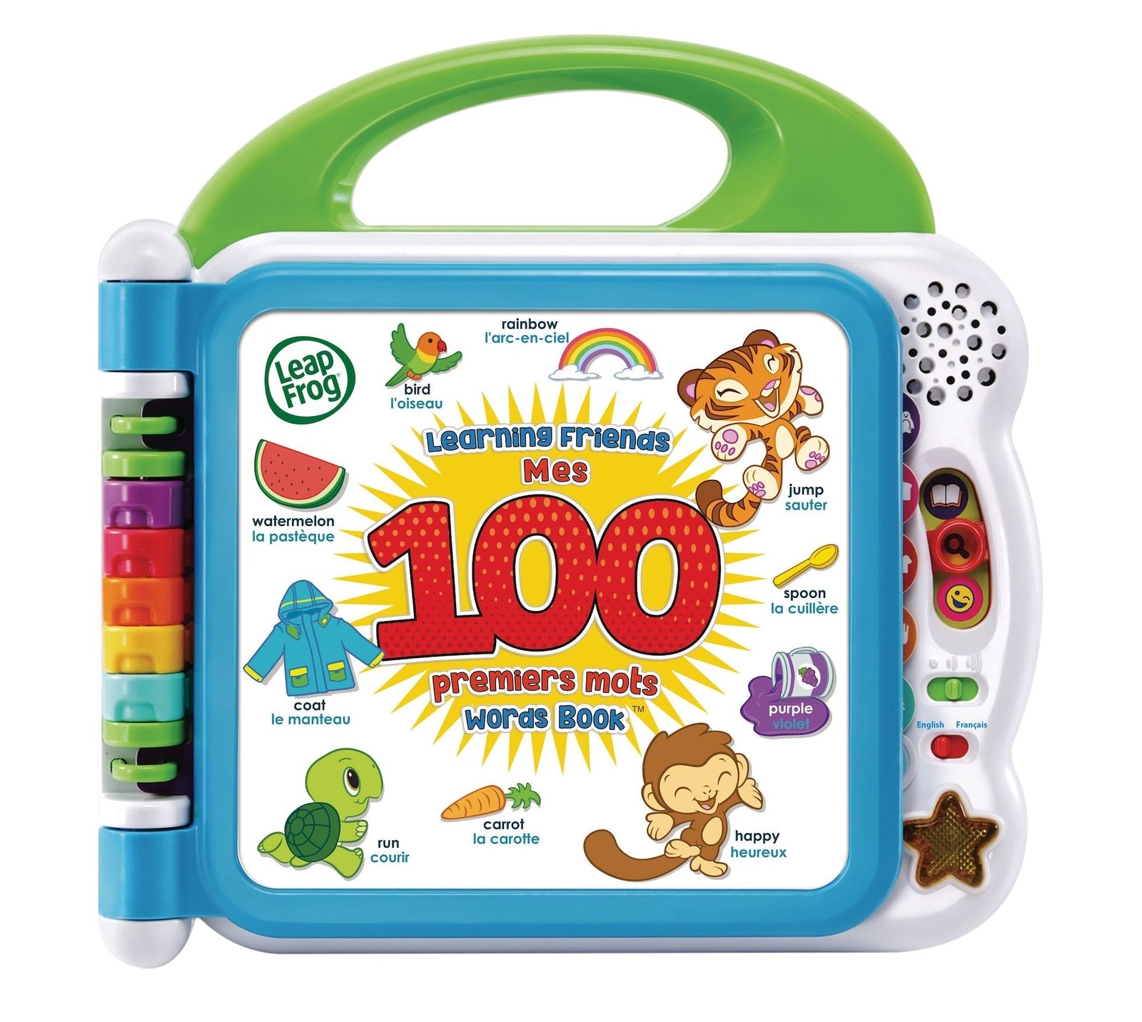 Learning Friends 100 Words Book Play Toy For Toddlers, Bilingual, Ages 18m+ N0Z0 - product image 1