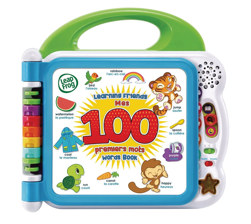 Learning Friends 100 Words Book Play Toy For Toddlers, Bilingual, Ages 18m+ N0Z0