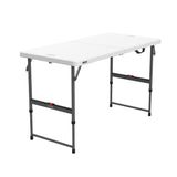 Adjustable Height Folding Table, Indoor/Outdoor, 4-ft P0R8 - product image 1