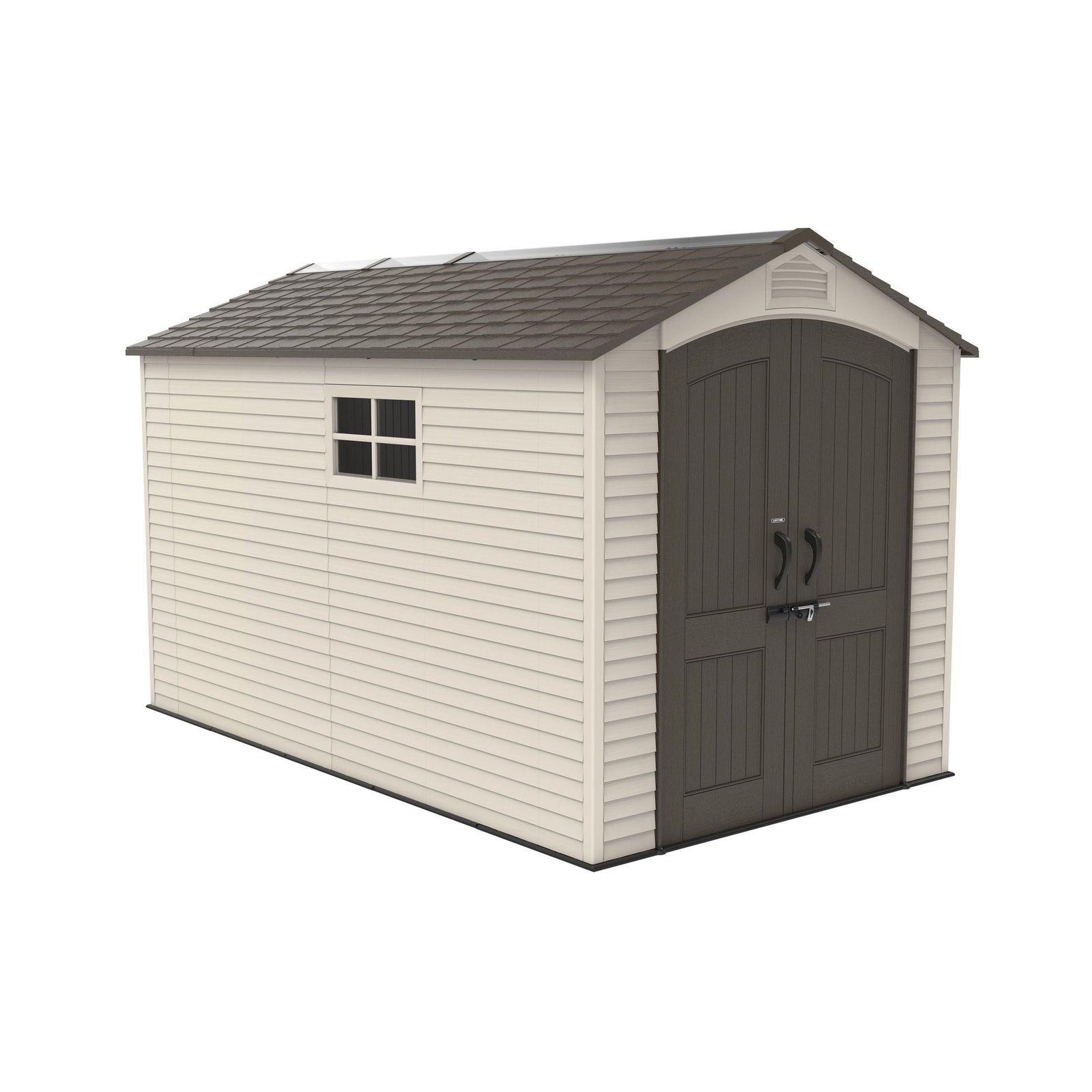 Lockable Steel Shed, Beige, 7 x 12 -ft X7X8 - product image 1
