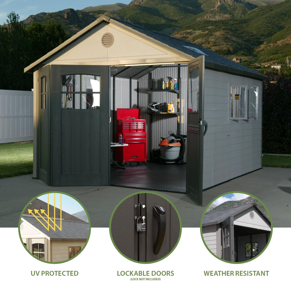Outdoor Storage Shed, 11-ft x 11-ft R9E0 - product image 4