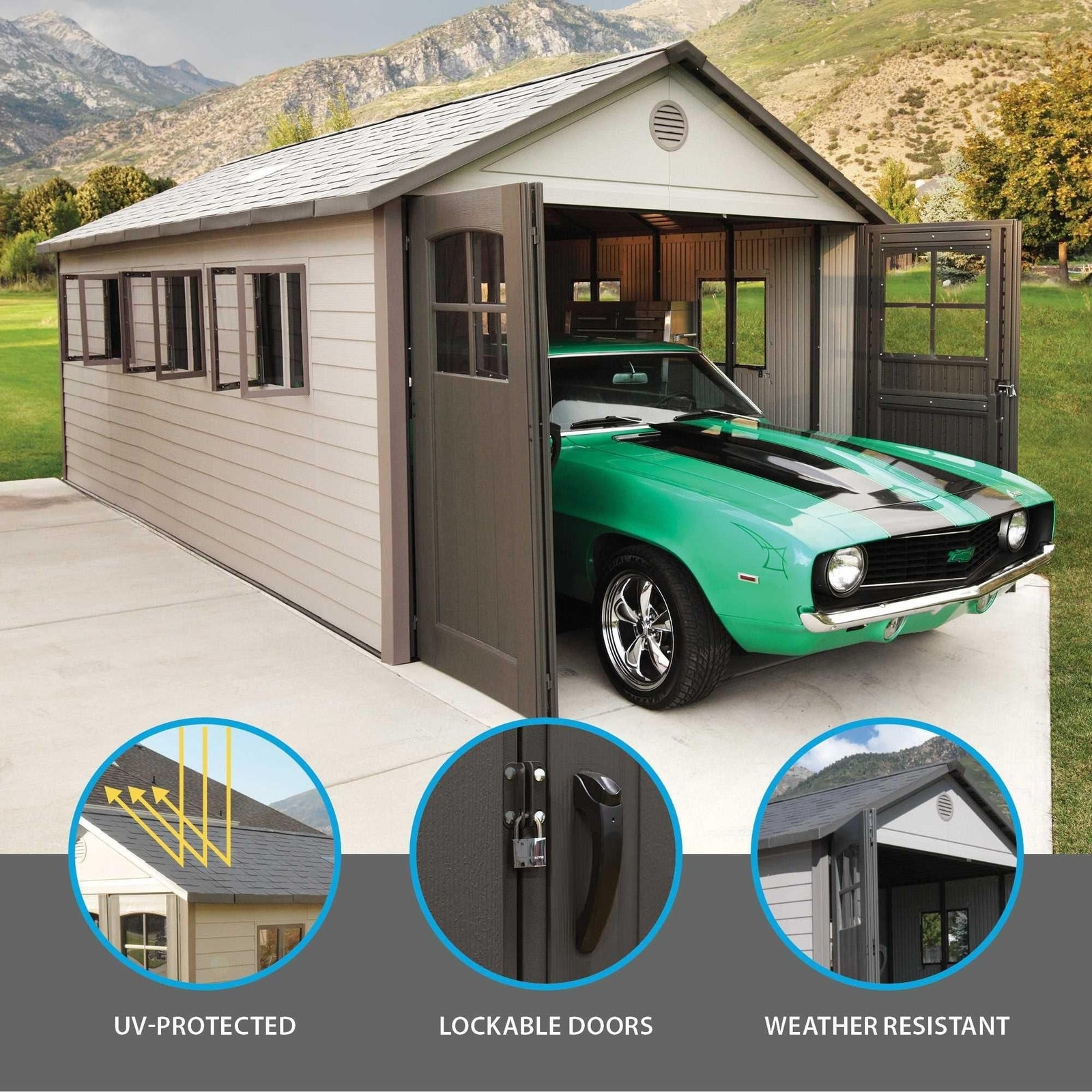 Outdoor Storage Shed, 11-ft x 21-ft U8D7 - product image 6