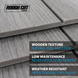 Outdoor Storage Shed with Dual Side Entry, Dark Grey Roughcut, 15 x 8-ft E8C7 - product image 5