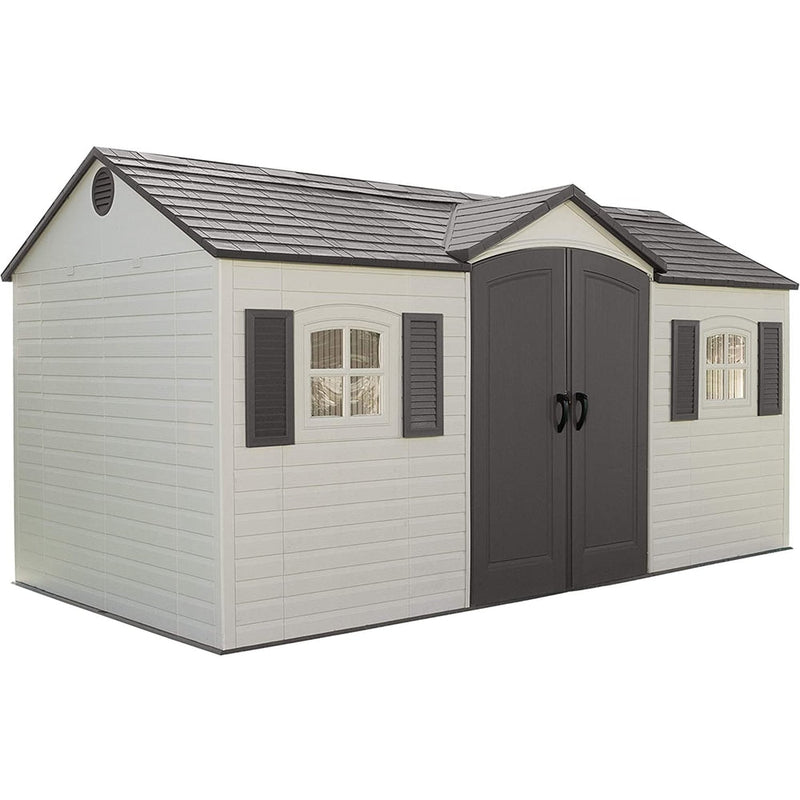 Outdoor Storage Shed with Windows, 8-ft x 15-ft P4N6