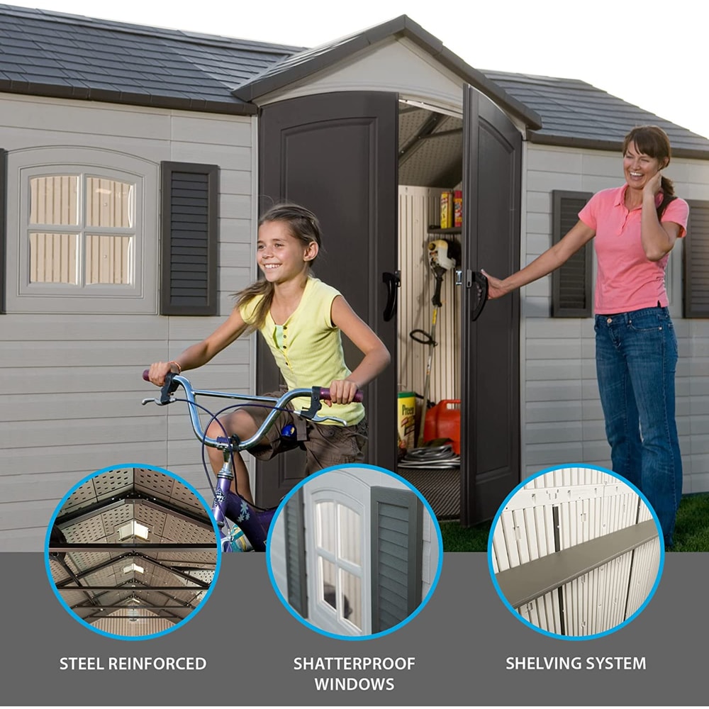 Outdoor Storage Shed with Windows, 8-ft x 15-ft P4N6 - product image 4