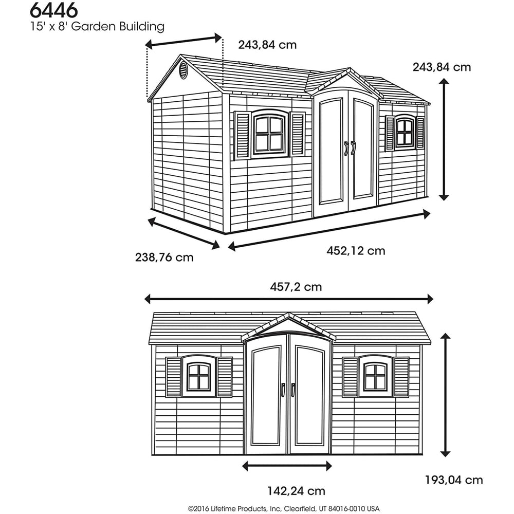 Outdoor Storage Shed with Windows, 8-ft x 15-ft P4N6 - product image 5