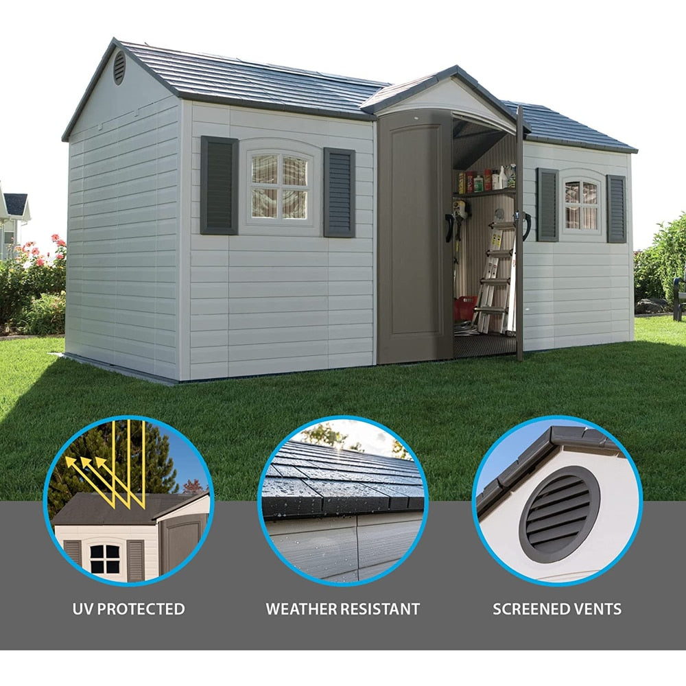 Outdoor Storage Shed with Windows, 8-ft x 15-ft P4N6 - product image 6