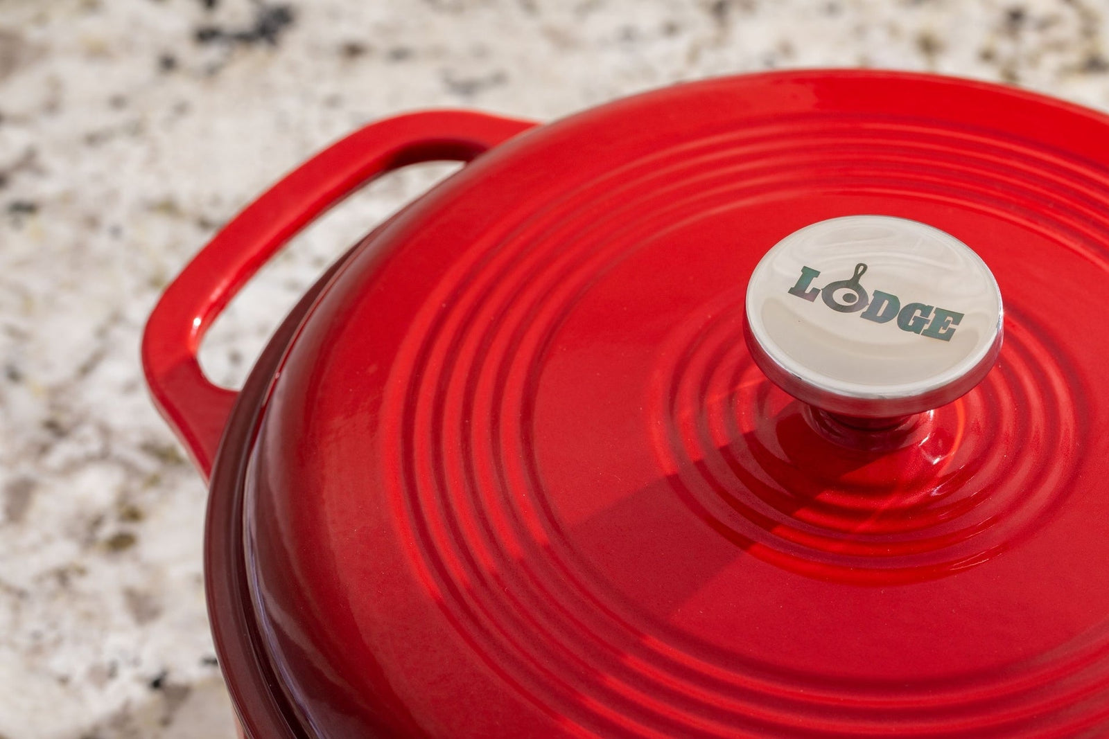 Enamel Cast Iron Dutch Oven, Red, 6-qt D6W2 - product image 6