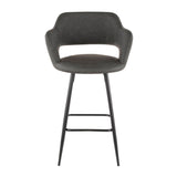 Margarite Fixed-Height Counter Stool, Black, 25-in, 2-pc Z0V0 - product image 3