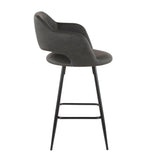 Margarite Fixed-Height Counter Stool, Black, 25-in, 2-pc Z0V0 - product image 4