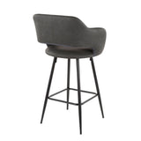 Margarite Fixed-Height Counter Stool, Black, 25-in, 2-pc Z0V0 - product image 6