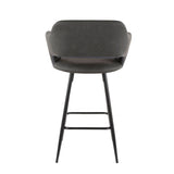 Margarite Fixed-Height Counter Stool, Black, 25-in, 2-pc Z0V0 - product image 7