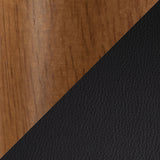 Saddle Wood & PU Leather Seat Counter/Bar Stools (2-Piece Set), Walnut/Black M9H0 - product image 7