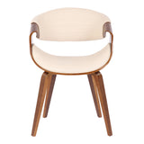 Symphony Faux Leather Dining/ Accent Chair, Cream H2S4 - product image 2