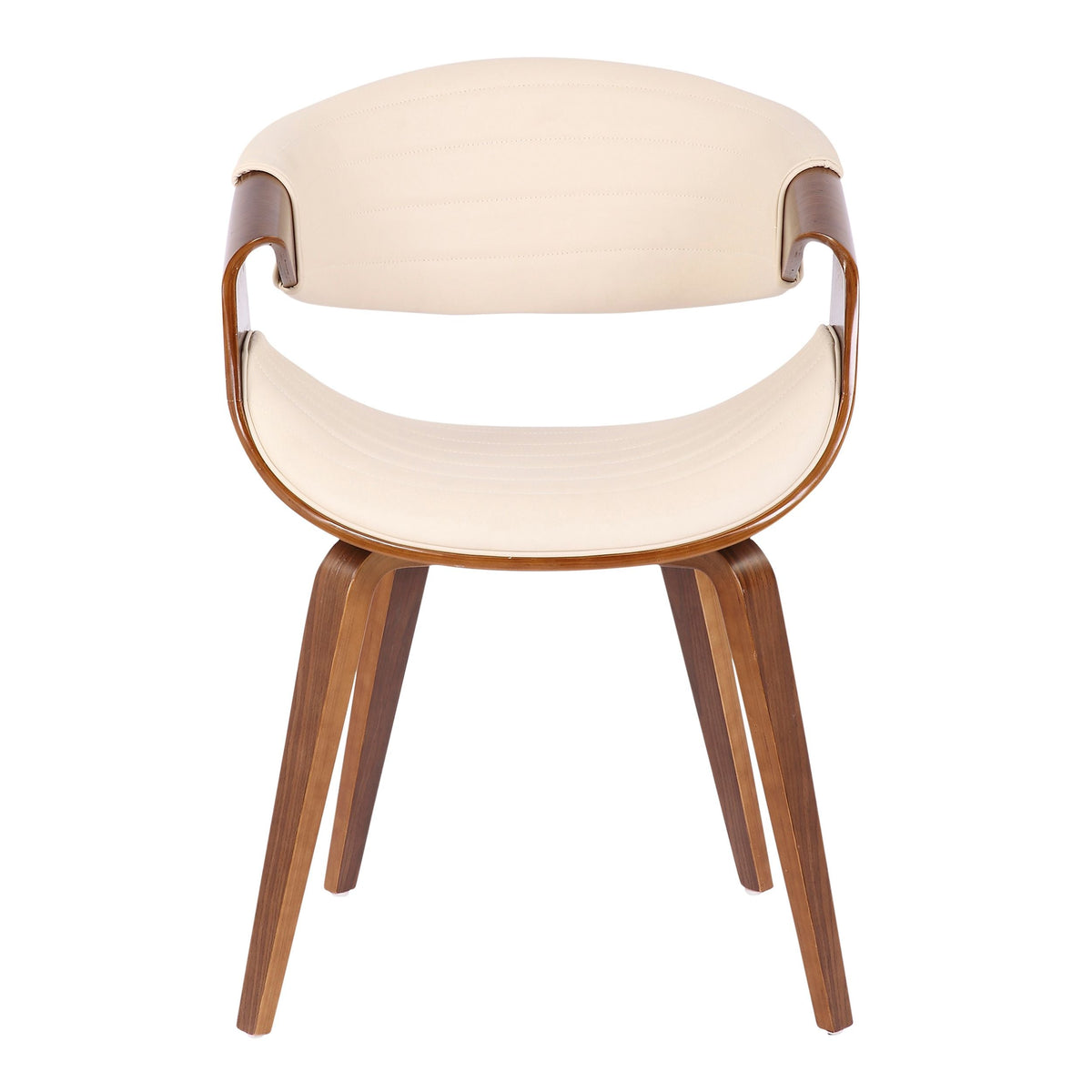 Symphony Faux Leather Dining/ Accent Chair, Cream H2S4 - product image 2