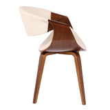 Symphony Faux Leather Dining/ Accent Chair, Cream H2S4 - product image 4