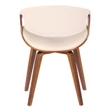 Symphony Faux Leather Dining/ Accent Chair, Cream H2S4 - product image 6