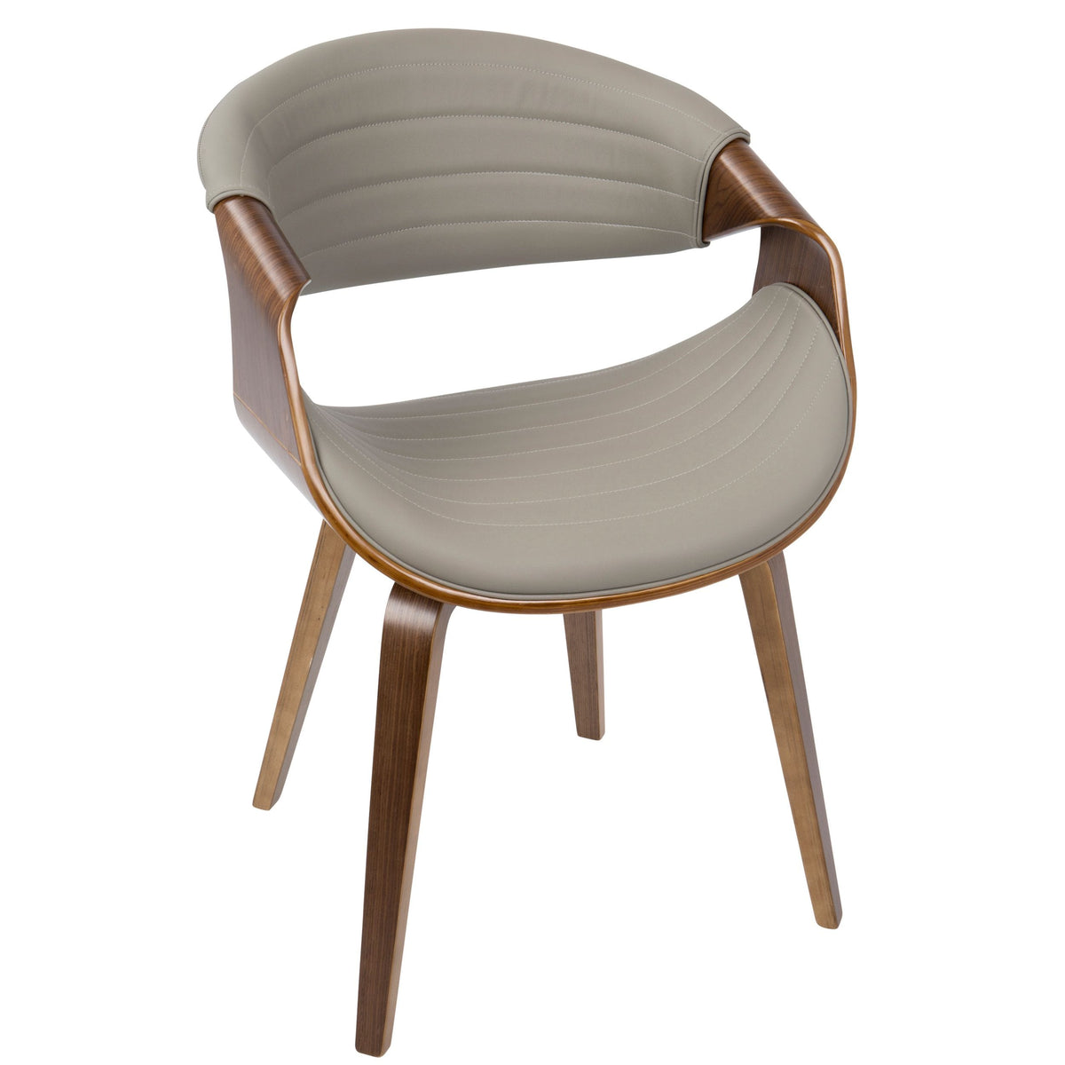 Symphony Faux Leather Dining/ Accent Chair, Grey Y4W9 - product image 1