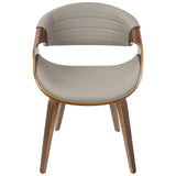 Symphony Faux Leather Dining/ Accent Chair, Grey Y4W9 - product image 2
