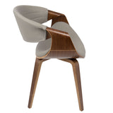 Symphony Faux Leather Dining/ Accent Chair, Grey Y4W9 - product image 3