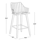 Winston Fixed-Height Counter Stool, Wood, 26-in Q0L4 - product image 7