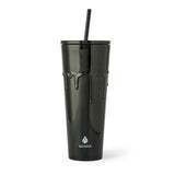 710-mL BPA-Free Black Slime Drip Textured Tumbler W3T1 - product image 1