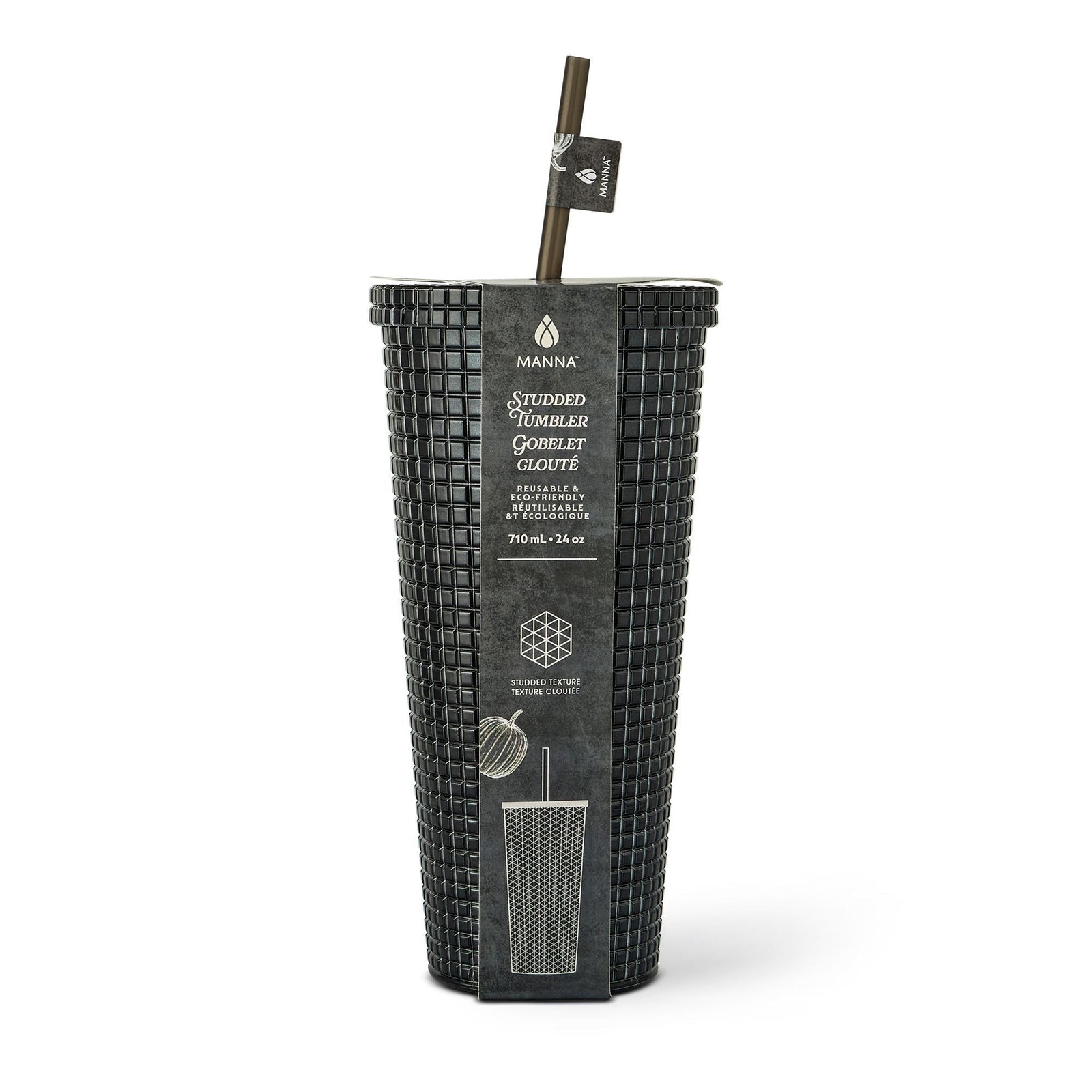 710-mL BPA-Free Iridescent Studded Textured Tumbler W5U2 - product image 3